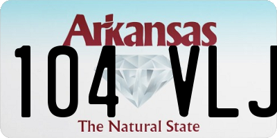 AR license plate 104VLJ