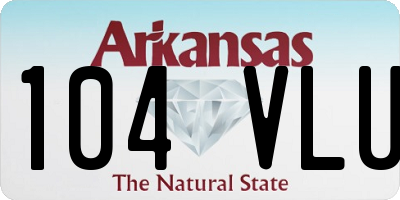 AR license plate 104VLU