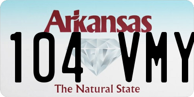 AR license plate 104VMY