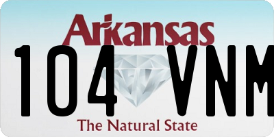 AR license plate 104VNM
