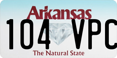AR license plate 104VPC