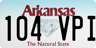 AR license plate 104VPI
