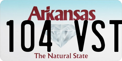 AR license plate 104VST