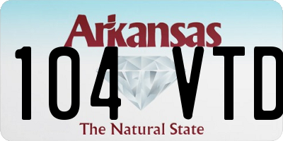 AR license plate 104VTD