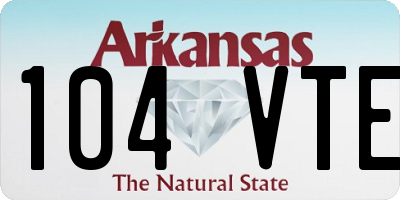 AR license plate 104VTE