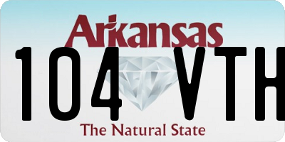 AR license plate 104VTH