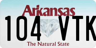 AR license plate 104VTK
