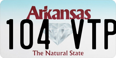 AR license plate 104VTP