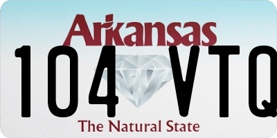 AR license plate 104VTQ