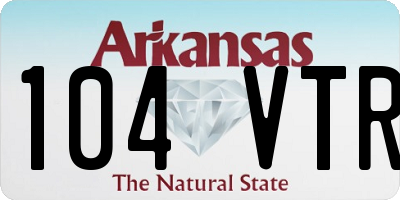 AR license plate 104VTR