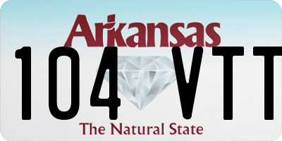 AR license plate 104VTT