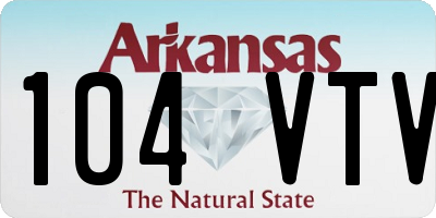 AR license plate 104VTV