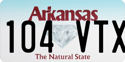 AR license plate 104VTX