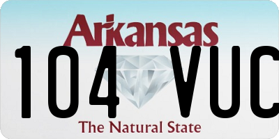 AR license plate 104VUC