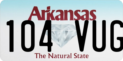 AR license plate 104VUG