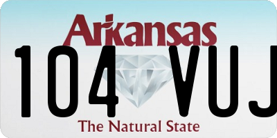 AR license plate 104VUJ