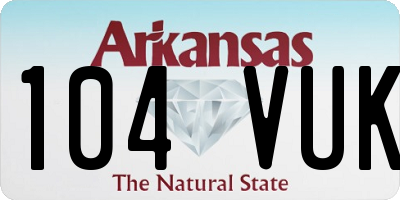 AR license plate 104VUK
