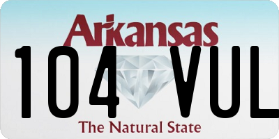 AR license plate 104VUL