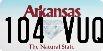 AR license plate 104VUQ