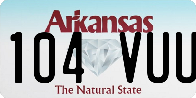 AR license plate 104VUU