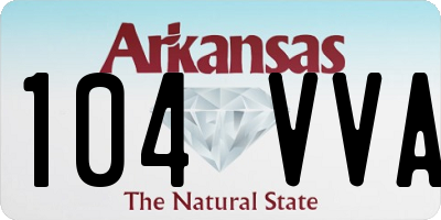 AR license plate 104VVA