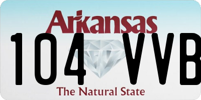 AR license plate 104VVB