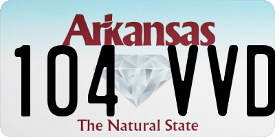 AR license plate 104VVD