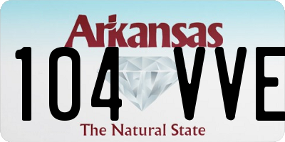 AR license plate 104VVE