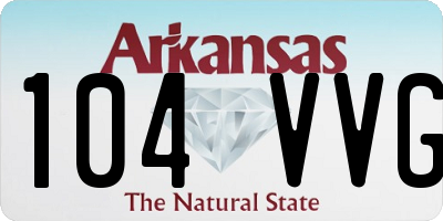 AR license plate 104VVG
