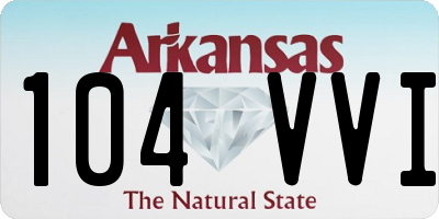AR license plate 104VVI