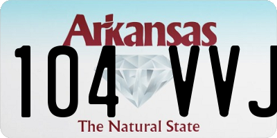 AR license plate 104VVJ