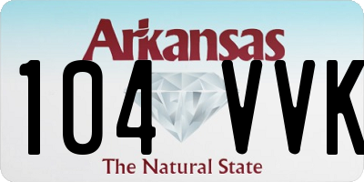 AR license plate 104VVK