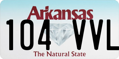 AR license plate 104VVL