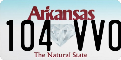 AR license plate 104VVO