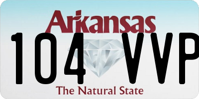 AR license plate 104VVP