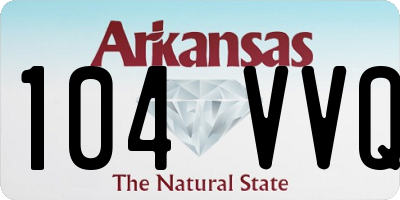 AR license plate 104VVQ