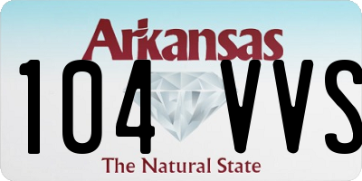 AR license plate 104VVS