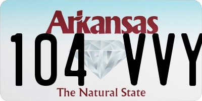 AR license plate 104VVY