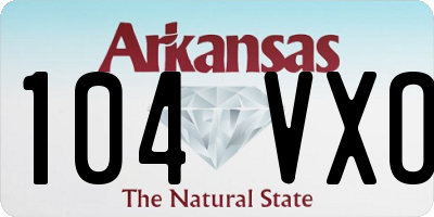 AR license plate 104VXO