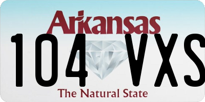 AR license plate 104VXS