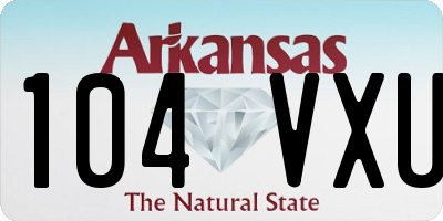 AR license plate 104VXU