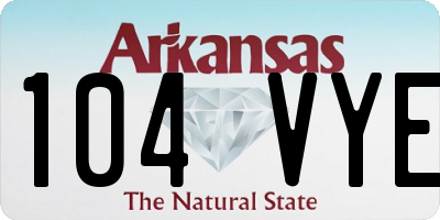 AR license plate 104VYE