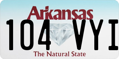 AR license plate 104VYI