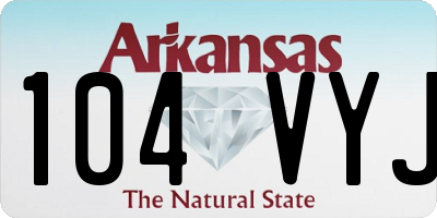AR license plate 104VYJ
