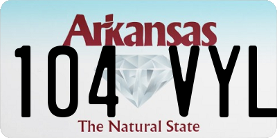 AR license plate 104VYL