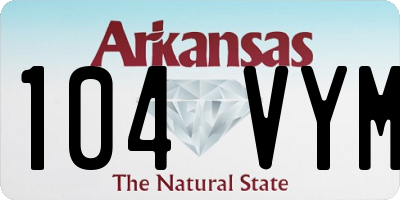 AR license plate 104VYM