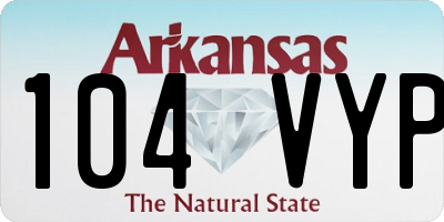 AR license plate 104VYP