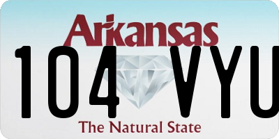 AR license plate 104VYU