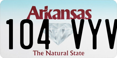 AR license plate 104VYV