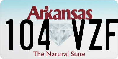 AR license plate 104VZF